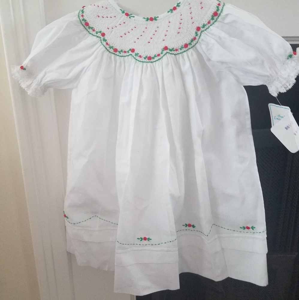 Handstitch embroidery 9m girl Christmas Dress